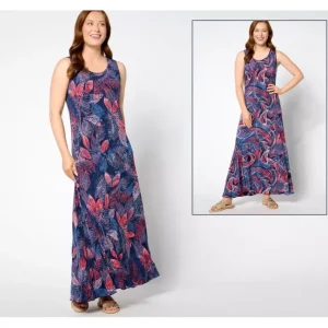 Dresses<Attitudes by Renee Petite Como Jersey Reversible Maxi Dress - a world of fashionable women's clothing, including a wide selection of dresses and trendy accessories.
