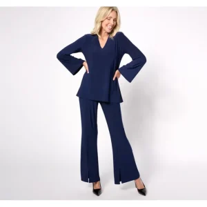 Fashion<Attitudes by Renee Petite Como Jersey Tunic Pant Set - a world of fashionable women's clothing, including a wide selection of dresses and trendy accessories.