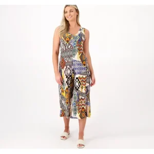 Attitudes by Renee Reg. Como Jersey Draped Pocket Jumpsuit - a world of fashionable women's clothing, including a wide selection of dresses and trendy accessories.> Hat