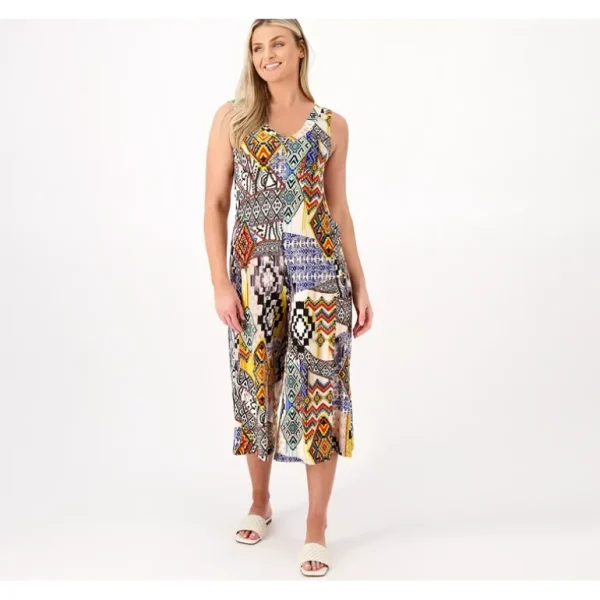 Attitudes by Renee Reg. Como Jersey Draped Pocket Jumpsuit - a world of fashionable women's clothing, including a wide selection of dresses and trendy accessories.> Hat
