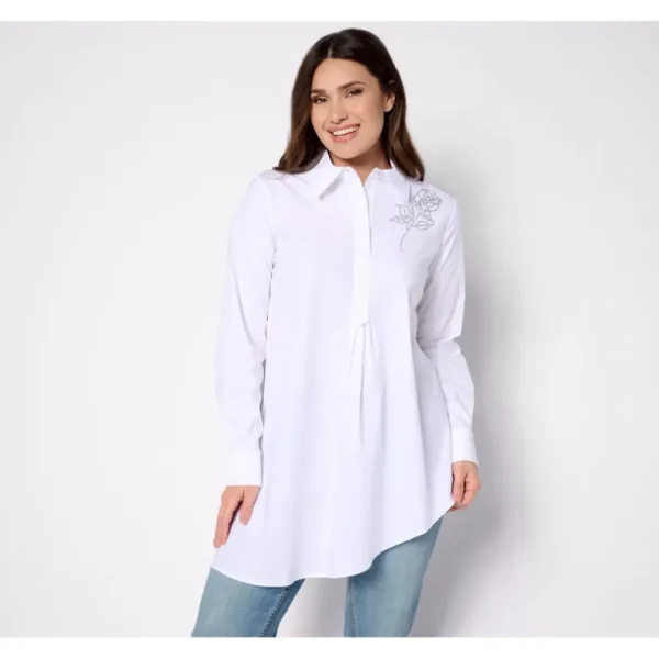 Attitudes by Renee Regular Asymmetric Hem Shirt - a world of fashionable women's clothing, including a wide selection of dresses and trendy accessories.> Hat