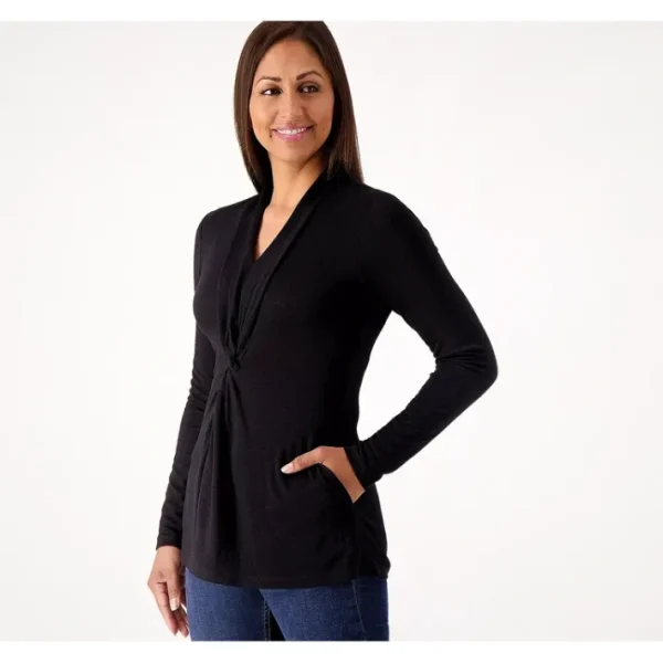 Shop All<Attitudes by Renee Regular Casknit Front Knit Tunic - a world of fashionable women's clothing, including a wide selection of dresses and trendy accessories.