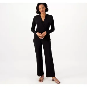 Attitudes by Renee Regular Como Jersey Mock Wrap Waist Jumpsuit - a world of fashionable women's clothing, including a wide selection of dresses and trendy accessories.> Hat
