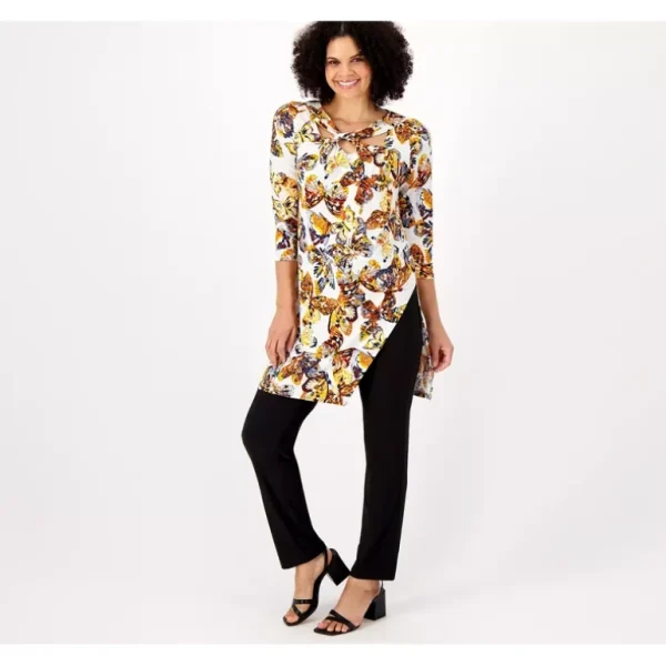 Attitudes by Renee Regular Como Jersey Twist Neck 2-pc Set - a world of fashionable women's clothing, including a wide selection of dresses and trendy accessories.> Hat
