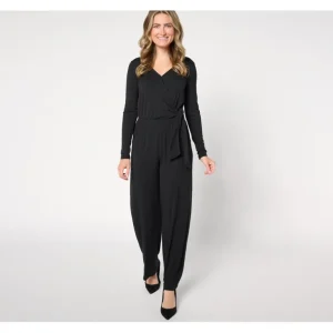 Attitudes by Renee Regular Knit Wrap Jumpsuit - a world of fashionable women's clothing, including a wide selection of dresses and trendy accessories.> Hat