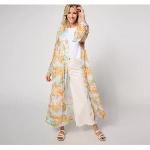 Attitudes by Renee Regular Pleated Triple Mesh Duster - a world of fashionable women's clothing, including a wide selection of dresses and trendy accessories.> Dresses