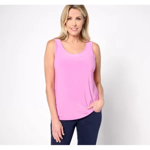 Shop All<Attitudes by Renee Solid Tank - a world of fashionable women's clothing, including a wide selection of dresses and trendy accessories.