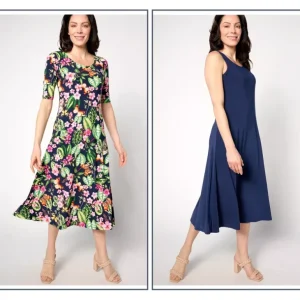 Attitudes by Renee Tall Como Jersey Set of 2 Midi Dresses - a world of fashionable women's clothing, including a wide selection of dresses and trendy accessories.> Hat