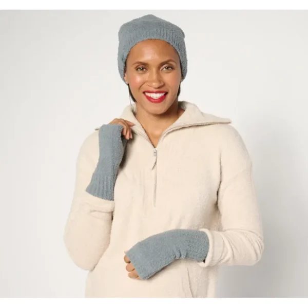 Shop All<Barefoot Dreams CozyChic Beanie and Fingerless Gloves Set - a world of fashionable women's clothing, including a wide selection of dresses and trendy accessories.