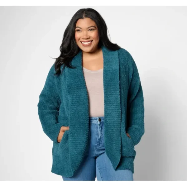 Shop All<Barefoot Dreams CozyChic Diamond Circle Cardigan - a world of fashionable women's clothing, including a wide selection of dresses and trendy accessories.