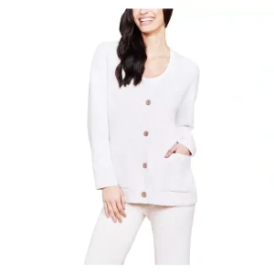 Barefoot Dreams CozyChic Lite Contrast Rib Pocket Cardigan - a world of fashionable women's clothing, including a wide selection of dresses and trendy accessories.> Hat