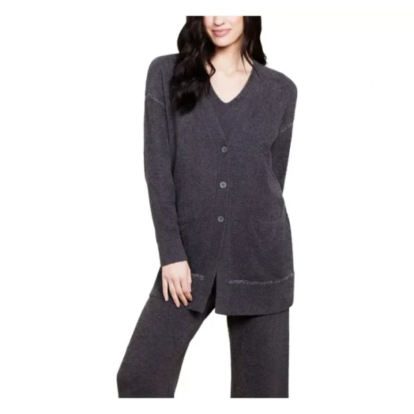 Shop All<Barefoot Dreams CozyChic Lite Contrast Stitch V-Neck Cardigan - a world of fashionable women's clothing, including a wide selection of dresses and trendy accessories.