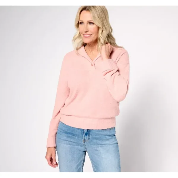 Shop All<Barefoot Dreams CozyChic Lite Shawl Collar Pullover - a world of fashionable women's clothing, including a wide selection of dresses and trendy accessories.
