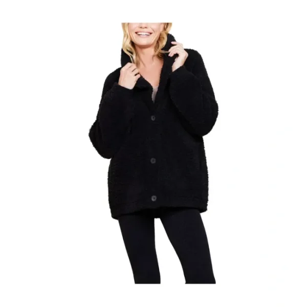 Shop All<Barefoot Dreams CozyChic Shearling Buttoned Jacket - a world of fashionable women's clothing, including a wide selection of dresses and trendy accessories.