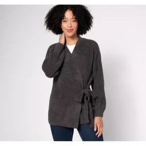 Barefoot Dreams CozyChic Side-Tie Cardigan - a world of fashionable women's clothing, including a wide selection of dresses and trendy accessories.> Dresses