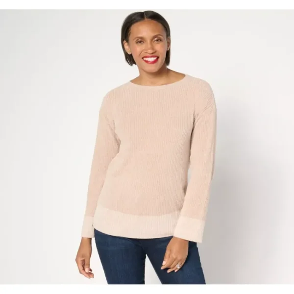 Shop All<Barefoot Dreams CozyChic Ultra Lite Boatneck Pullover - a world of fashionable women's clothing, including a wide selection of dresses and trendy accessories.
