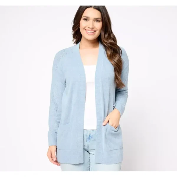 Shop All<Barefoot Dreams CozyChic Ultra Lite Pointelle Frame Cardigan - a world of fashionable women's clothing, including a wide selection of dresses and trendy accessories.
