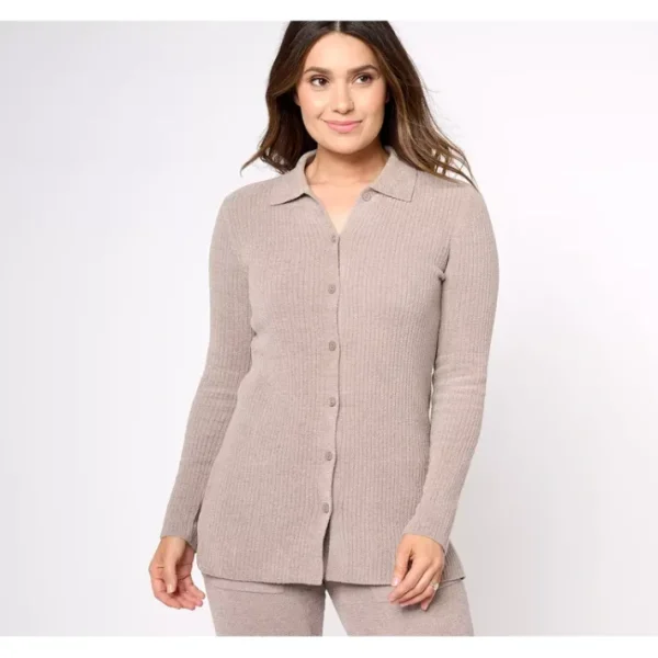Shop All<Barefoot Dreams CozyChic Ultra Lite Ribbed Button Down Cardigan - a world of fashionable women's clothing, including a wide selection of dresses and trendy accessories.