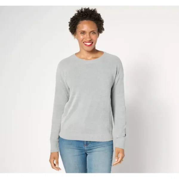 Shop All<Barefoot Dreams CozyChic Ultra Lite Sleeve Detail Pullover - a world of fashionable women's clothing, including a wide selection of dresses and trendy accessories.