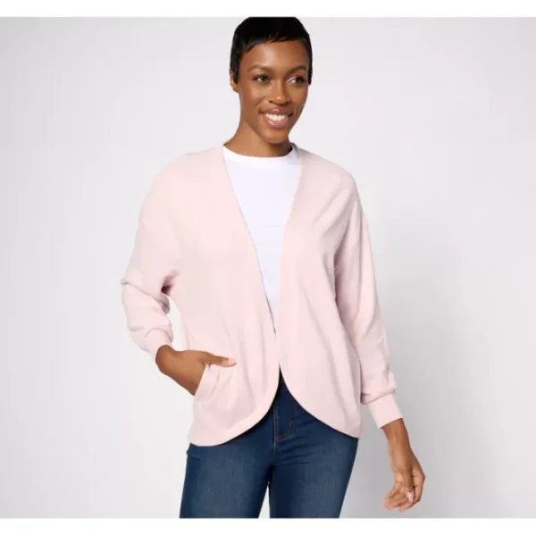 Shop All<Barefoot Dreams Malibu Collection Brushed Fleece Circle Cardigan - a world of fashionable women's clothing, including a wide selection of dresses and trendy accessories.