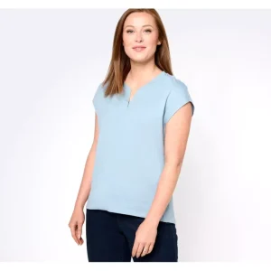 Fashion<Barefoot Dreams Malibu Collection Pima Cotton Tee - a world of fashionable women's clothing, including a wide selection of dresses and trendy accessories.