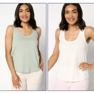 Barefoot Dreams Malibu Collection Pima Modal 2-Pack Tank - a world of fashionable women's clothing, including a wide selection of dresses and trendy accessories.> Hat