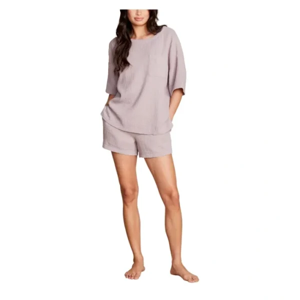 Shop All<Barefoot Dreams MC Sun Soaked Crinkle Cotton Tee Short Set - a world of fashionable women's clothing, including a wide selection of dresses and trendy accessories.