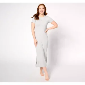 Barefoot Dreams Petite Malibu Collection Ultra Soft Rib Henley Dress - a world of fashionable women's clothing, including a wide selection of dresses and trendy accessories.> Hat