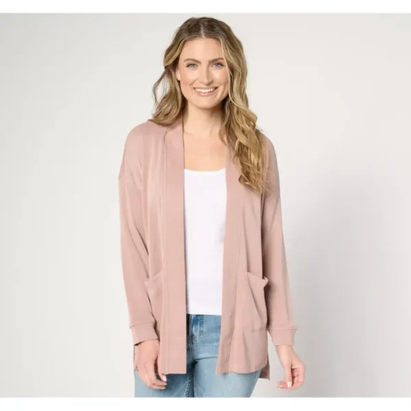 Shop All<Barefoot Dreams Sand Washed Knit Cardi - a world of fashionable women's clothing, including a wide selection of dresses and trendy accessories.