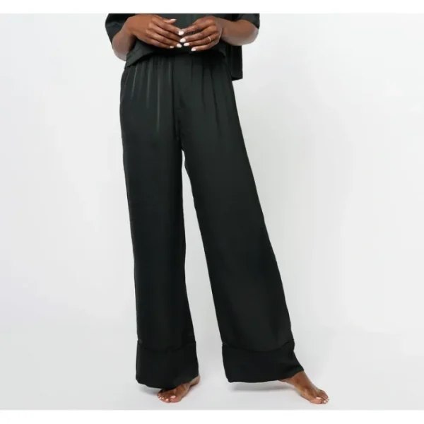 Fashion<Barefoot Dreams Washed Satin Piped Wide Leg Pant - a world of fashionable women's clothing, including a wide selection of dresses and trendy accessories.