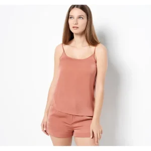 Fashion<Barefoot Dreams Washed Satin Tank and Short Set - a world of fashionable women's clothing, including a wide selection of dresses and trendy accessories.