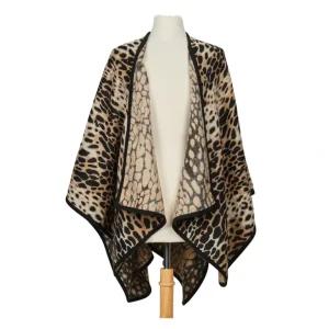 Bay Sky by San Diego Hat Co. Open Front LeopardPrint Poncho - a world of fashionable women's clothing, including a wide selection of dresses and trendy accessories.> Hat