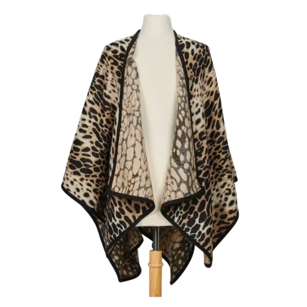 Bay Sky by San Diego Hat Co. Open Front LeopardPrint Poncho - a world of fashionable women's clothing, including a wide selection of dresses and trendy accessories.> Hat