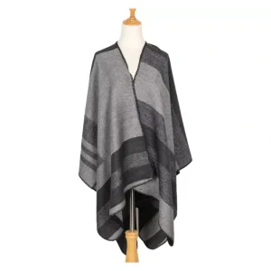 Bay Sky by San Diego Hat Co. Woven Striped Open Front Poncho - a world of fashionable women's clothing, including a wide selection of dresses and trendy accessories.> Hat