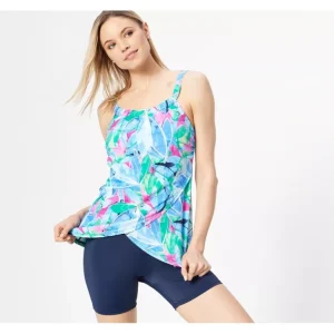 Beach Abstract Palm Printed Tankini w/Bike Shorts - a world of fashionable women's clothing, including a wide selection of dresses and trendy accessories.> Hat
