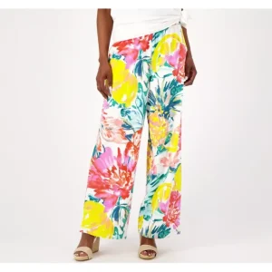Fashion<Beach Jersey Tall Wide Leg Full Length Pant - a world of fashionable women's clothing, including a wide selection of dresses and trendy accessories.