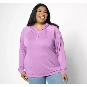 Fashion<Beach Knit Gauze Hooded Button Henley Top - a world of fashionable women's clothing, including a wide selection of dresses and trendy accessories.
