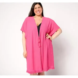 Beach Novelty Knit Open Front Topper - a world of fashionable women's clothing, including a wide selection of dresses and trendy accessories.> Hat