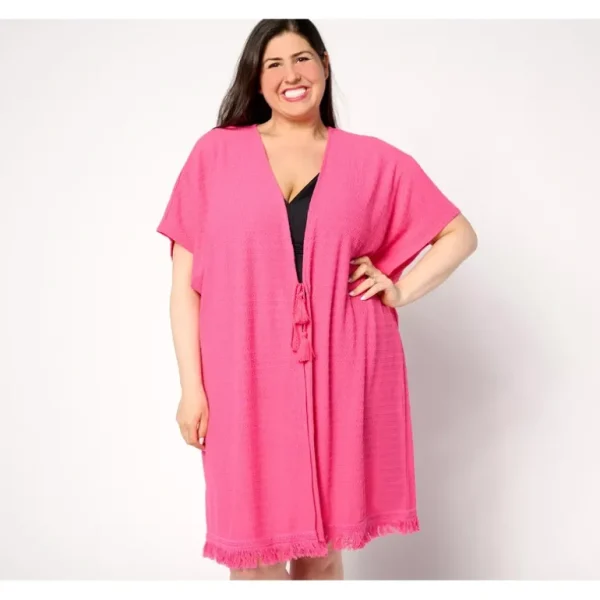 Beach Novelty Knit Open Front Topper - a world of fashionable women's clothing, including a wide selection of dresses and trendy accessories.> Hat