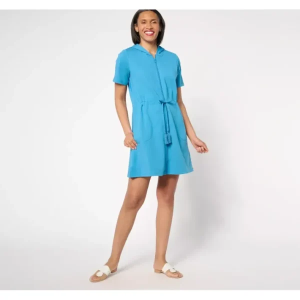 Fashion<Beach Pet French Terry Zip Up Cover Up Dress - a world of fashionable women's clothing, including a wide selection of dresses and trendy accessories.