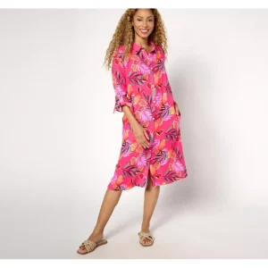 Beach Petite Gauze Button Front Cover Up - a world of fashionable women's clothing, including a wide selection of dresses and trendy accessories.> Dresses