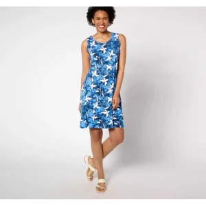 Beach Petite Printed Jersey Knee Length Dress - a world of fashionable women's clothing, including a wide selection of dresses and trendy accessories.> Hat