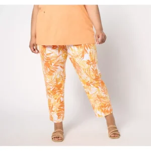 Fashion<Beach Printed Beach Jersey Straight Leg Pants - a world of fashionable women's clothing, including a wide selection of dresses and trendy accessories.