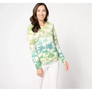 Fashion<Beach Printed Soft Blend Knit Pullover - a world of fashionable women's clothing, including a wide selection of dresses and trendy accessories.