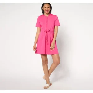 Dresses<Beach Reg French Terry Zip Up Cover Up Dress - a world of fashionable women's clothing, including a wide selection of dresses and trendy accessories.