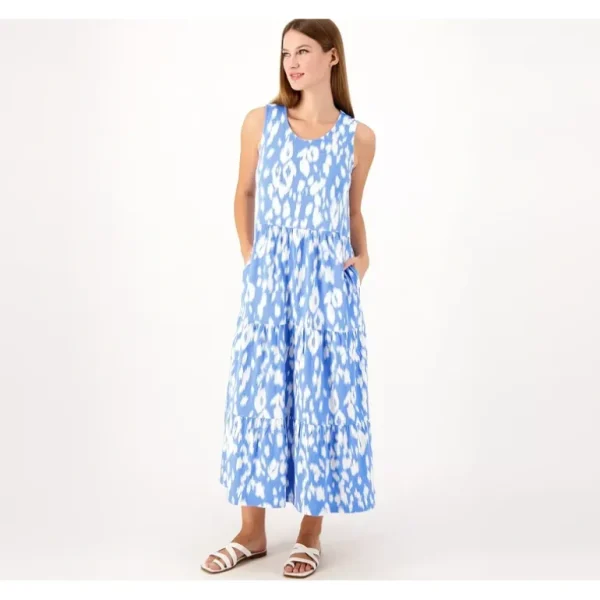 Beach Reg Printed Knit Linen Blend Midi Dress - a world of fashionable women's clothing, including a wide selection of dresses and trendy accessories.> Hat