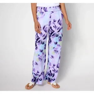 Fashion<Beach Regular Woven Crepe Ruffled Hem Beach Pant - a world of fashionable women's clothing, including a wide selection of dresses and trendy accessories.