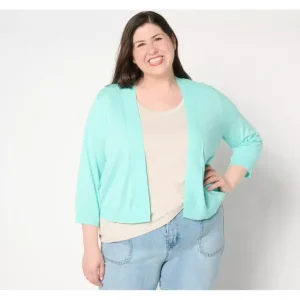 Fashion<Beach Slub Knit 3/4-Sleeve Shrug Sweater - a world of fashionable women's clothing, including a wide selection of dresses and trendy accessories.
