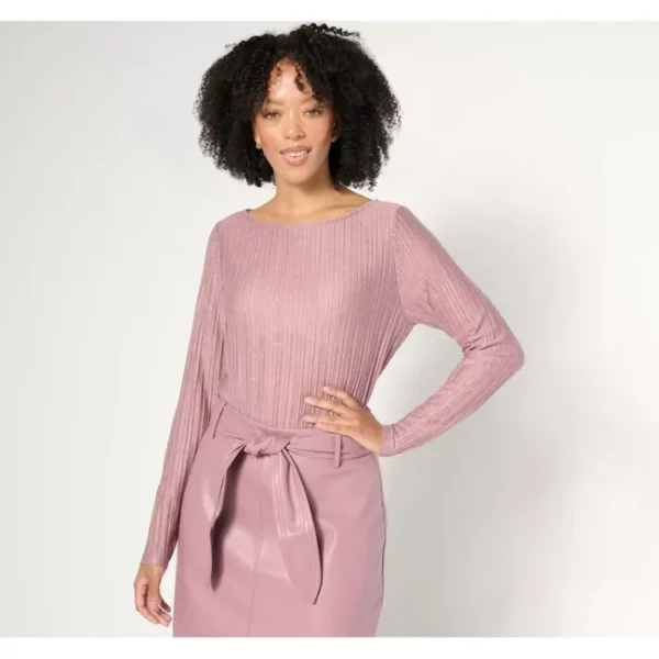 Shop All<BEAUTIFUL by Lawrence Zarian Boatneck 3/4 Sleeve Top - a world of fashionable women's clothing, including a wide selection of dresses and trendy accessories.