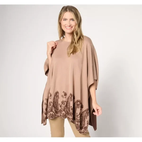 Shop All<BEAUTIFUL by Lawrence Zarian Novelty Poncho Sweater - a world of fashionable women's clothing, including a wide selection of dresses and trendy accessories.